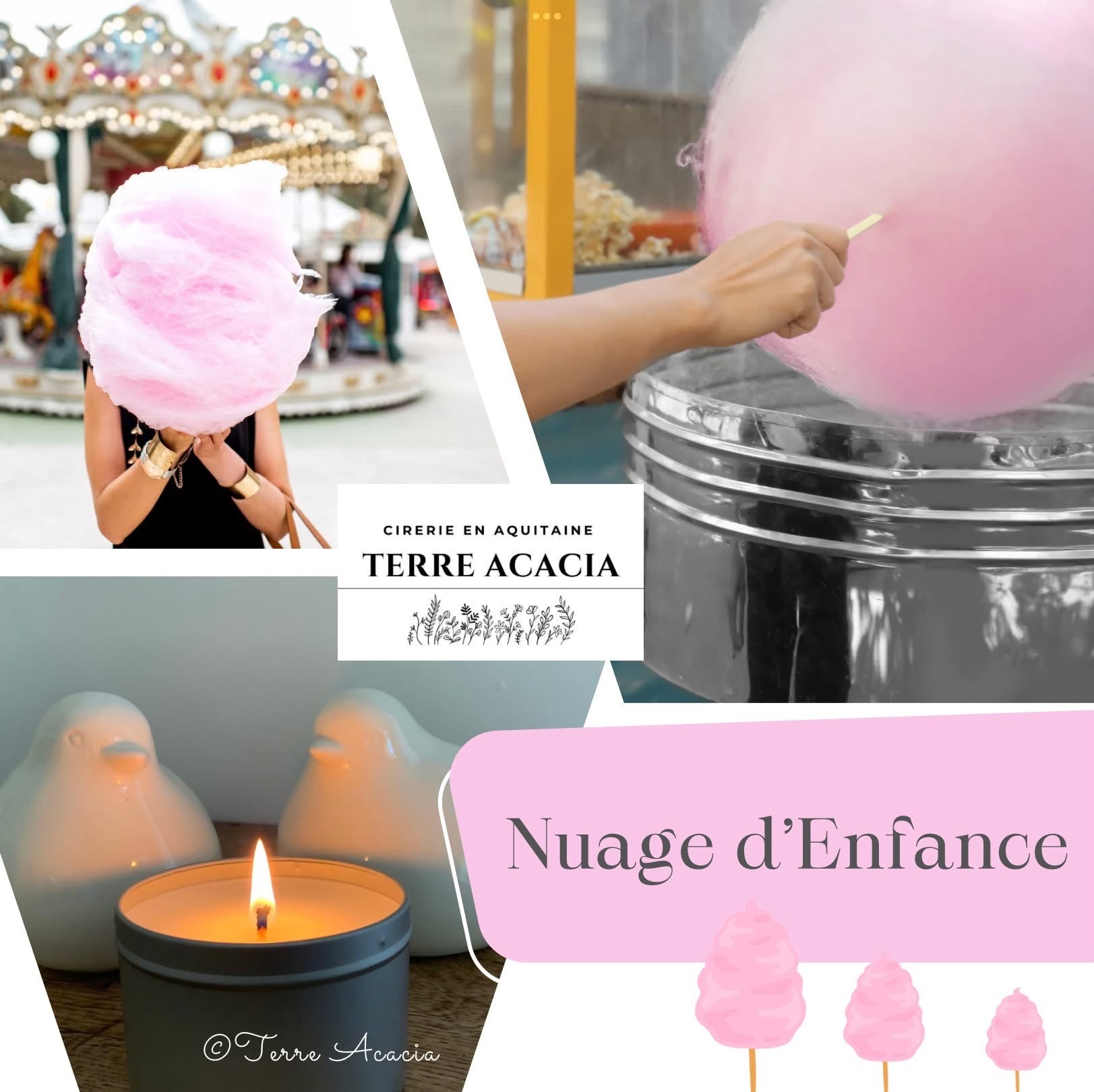 Bougie Nuage d’Enfance