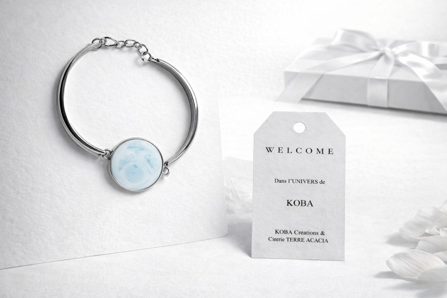 Bracelet Blanc et Bleu