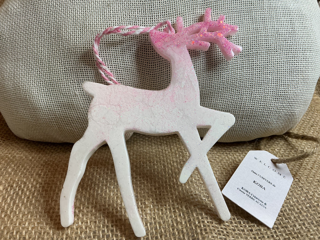 Grand Renne  Blanc et Rose