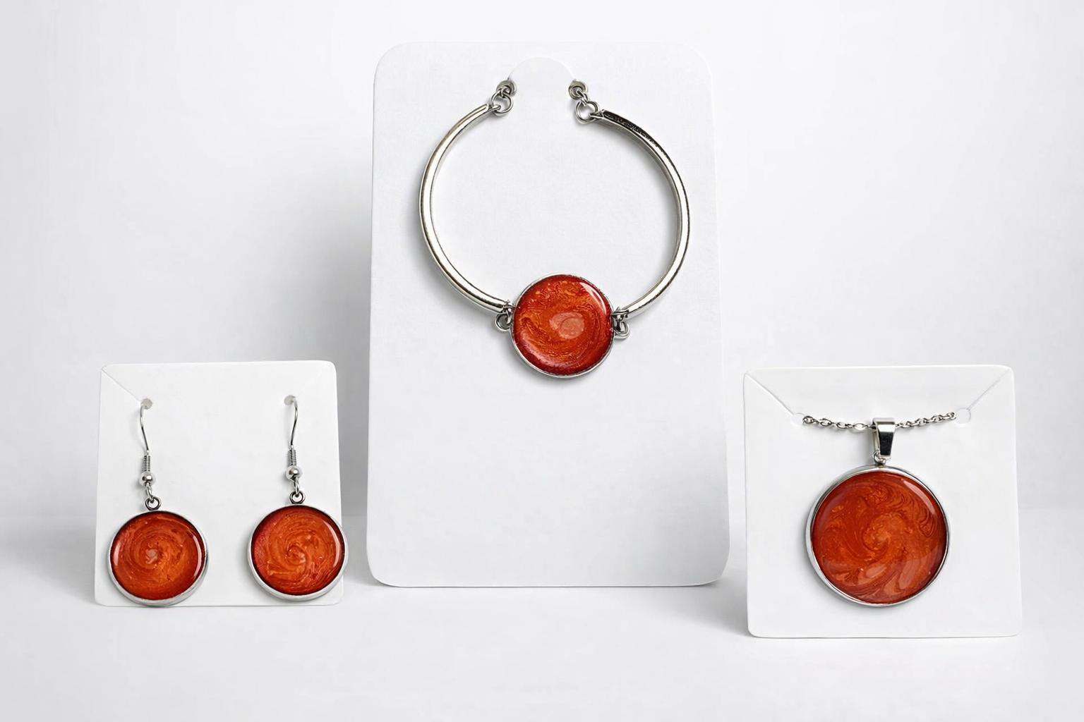 Parure Orange foncée