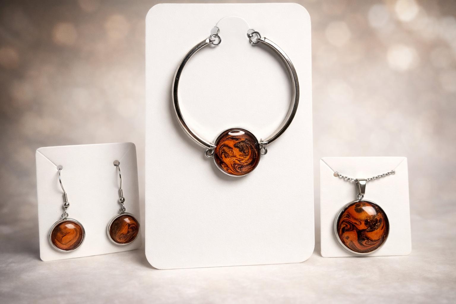 Parure Brun Orangée