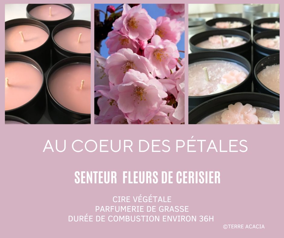 Bougie Au Coeur des Pétales